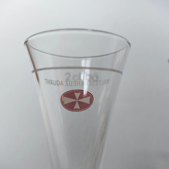 MALTESERKREUZ AQUAVIT 2cl RI Cordial CRYSTAL Shot Glass German Oktoberfest Lot 4 - Picture 3 of 10